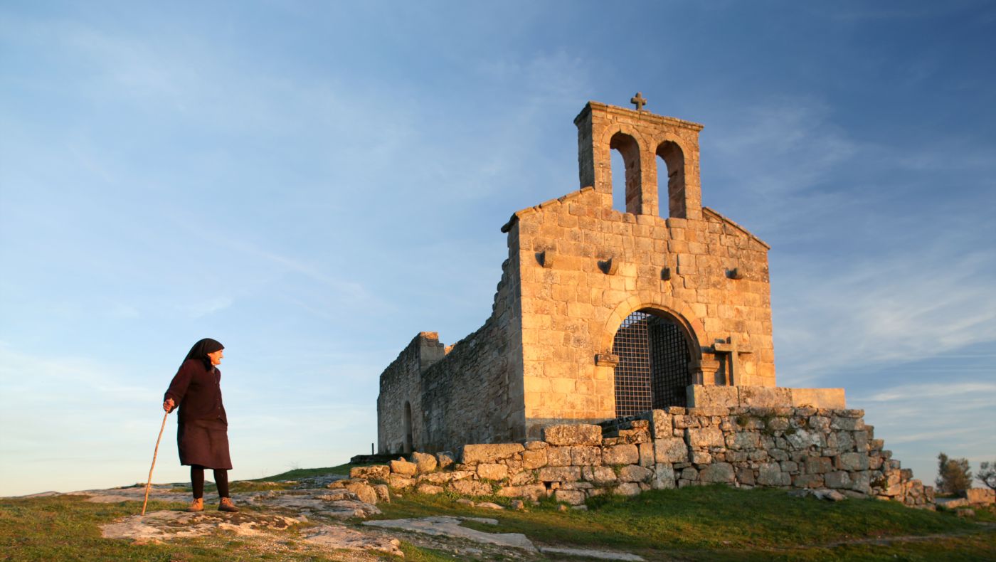 Ruins of the Santa Maria do Castelo's Church. Village of Castelo Mendo